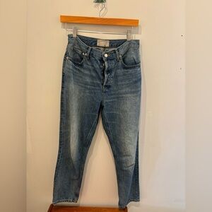 Everlane Cropped Blue Denim Jeans